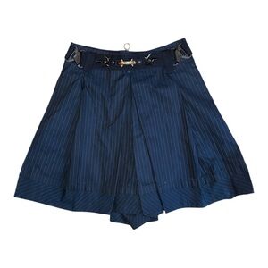 COPY - Sophisticated Blue Skorts with Pleated Wide-Leg Design
